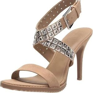 🆕DKNY AIDEN Slingback  Crisscross Ankle-Strap Dress Sandals